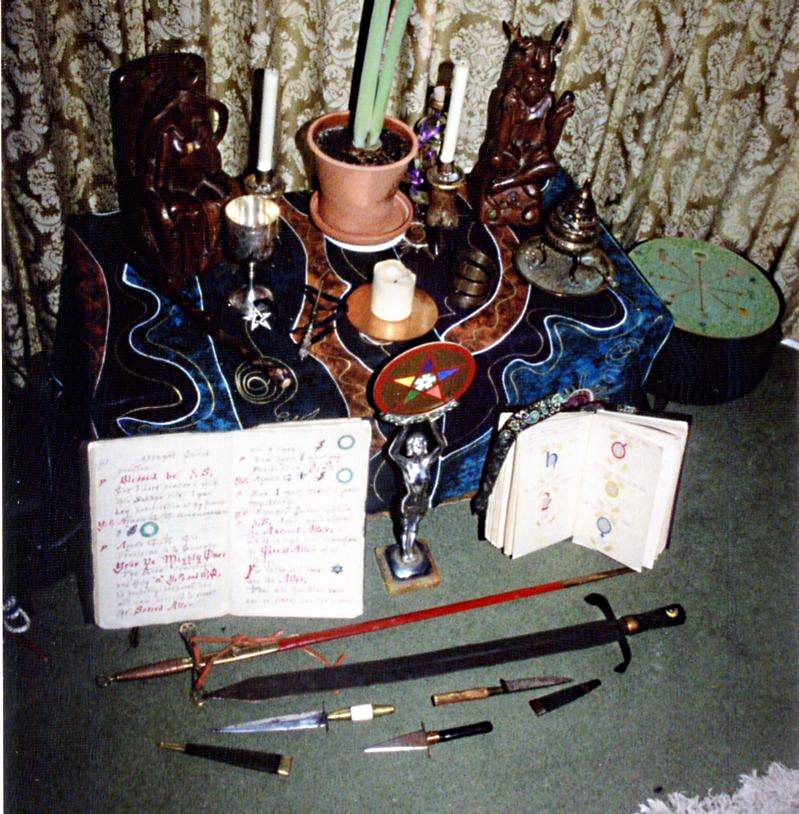 Doreen home Altar with Books