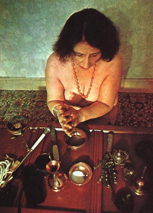 eb with altar and athame
